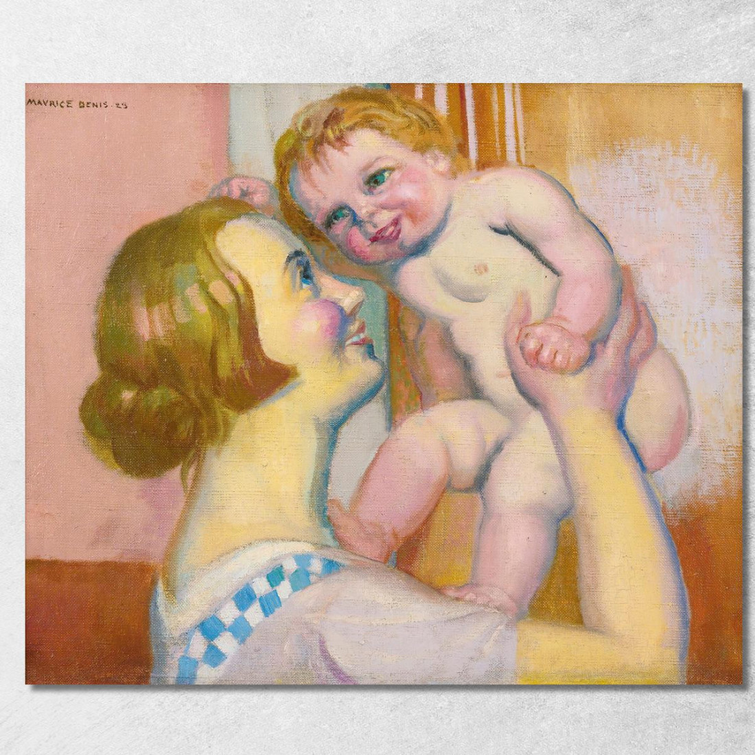 Bambino Nudo O Annie E Pauline Maurice Denis mdn17 quadro stampato su tela