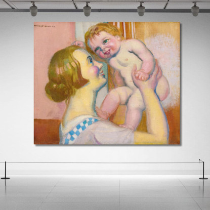 Bambino Nudo O Annie E Pauline Maurice Denis mdn17 quadro stampato su tela