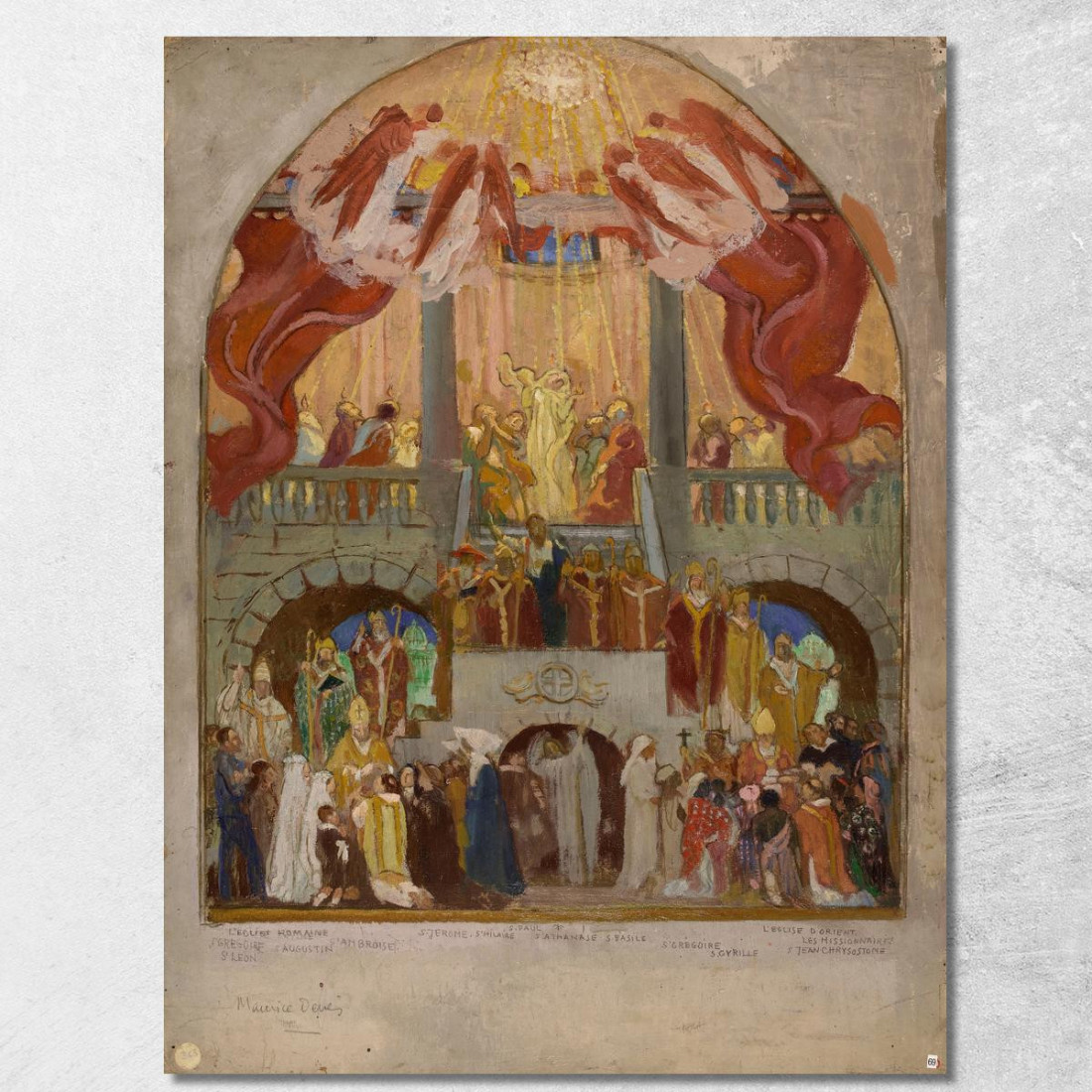 Pentecoste La Chiesa Romana La Chiesa D'Oriente Maurice Denis mdn26 quadro stampato su tela Pentecoste La Chiesa Romana La Chiesa D'Oriente Maurice Denis mdn26 quadro stampato su tela