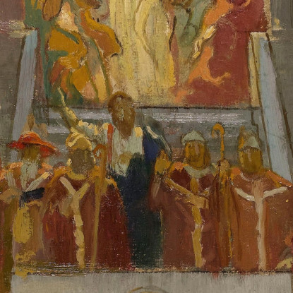 Pentecoste La Chiesa Romana La Chiesa D'Oriente Maurice Denis mdn26 quadro stampato su tela