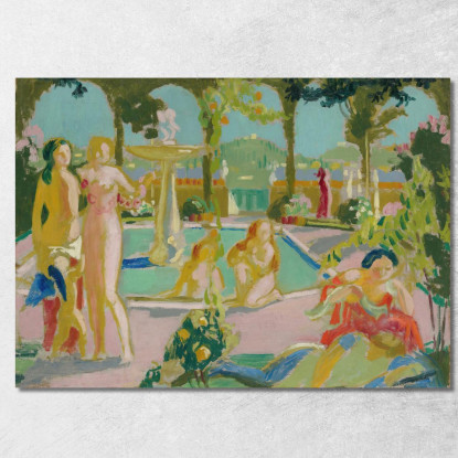 Schizzo Dei Giardini Di Armide Maurice Denis mdn36 quadro stampato su tela