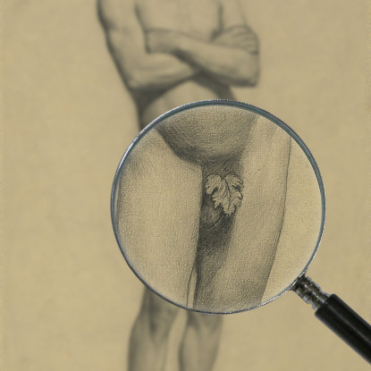 Nudo Maschile Da Accademia Con Le Braccia Incrociate Gustav Klimt kg112 quadro stampato su tela