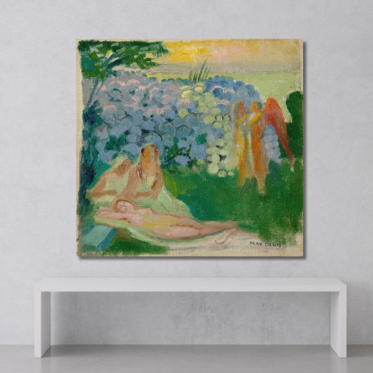 Psiche Con Lo Schizzo Di Ortensie Maurice Denis mdn54 quadro stampato su tela