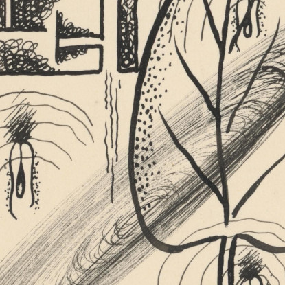 Lettere Dalla Serie Poesie Nei Disegni Mikuláš Galanda mgl55 quadro stampato su tela