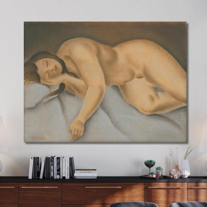 Nudo Femminile Sdraiato Mikuláš Galanda mgl63 quadro stampato su tela