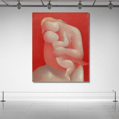 Madonna Rosa Madre Mikuláš Galanda mgl75 quadro stampato su tela