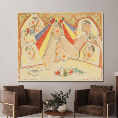 La Sposa Mikuláš Galanda mgl114 quadro stampato su tela