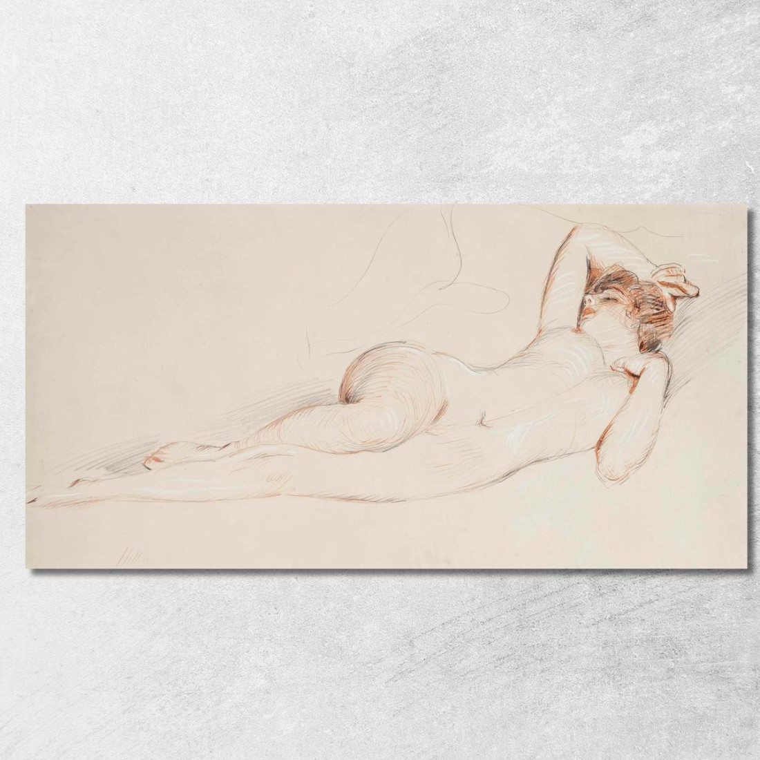 Dormire Nudo Paul César Helleu pch27 quadro stampato su tela Dormire Nudo Paul César Helleu pch27 quadro stampato su tela
