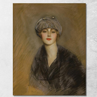 Ritratto Di Lucette In Un Cappello Paul César Helleu pch39 quadro stampato su tela