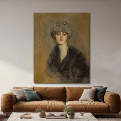 Ritratto Di Lucette In Un Cappello Paul César Helleu pch39 quadro stampato su tela