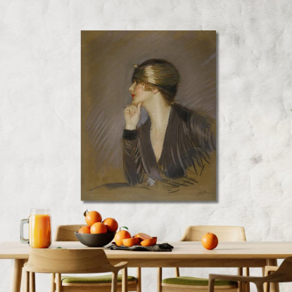 Ritratto Di Lucetta Paul César Helleu pch40 quadro stampato su tela