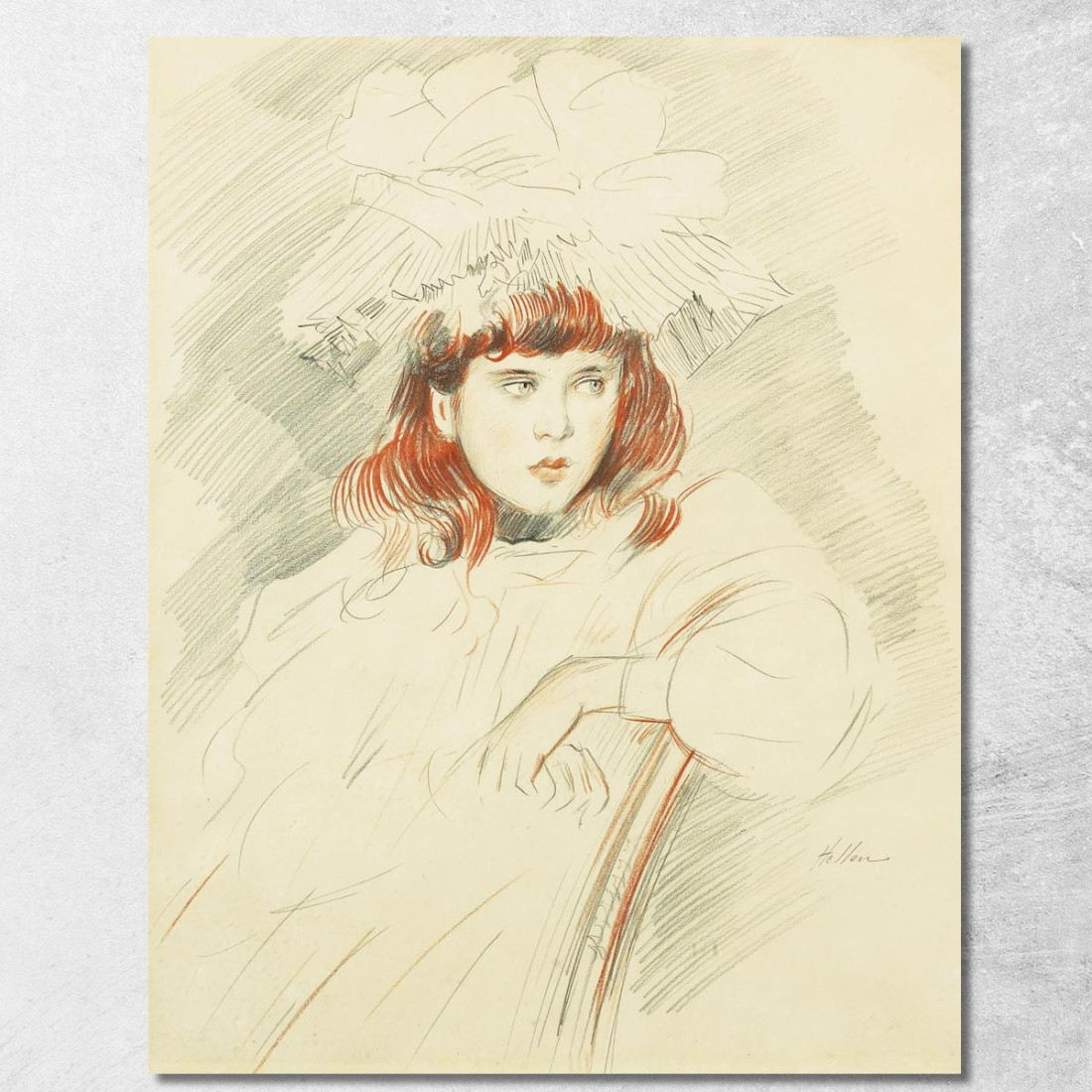 Ritratto Di Elena Paul César Helleu pch42 quadro stampato su tela Ritratto Di Elena Paul César Helleu pch42 quadro stampato su tela