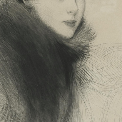 Ritratto Di Consuelo Vanderbilt La Duchessa Di Marlborough Paul César Helleu pch45 quadro stampato su tela