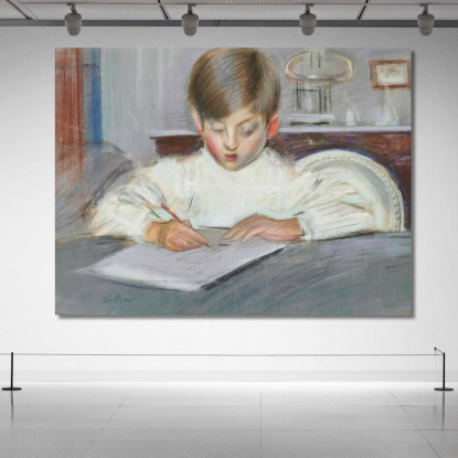 La Lezione Di Disegno Paul César Helleu pch56 quadro stampato su tela