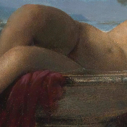 Ragazza Giovane In Un Bacino Paul Delaroche pdl3 quadro stampato su tela