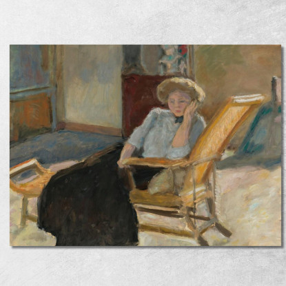 Donna Seduta Pierre Bonnard pbn11 quadro stampato su tela