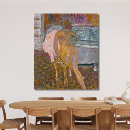 Donna Alla Sua Toilette Pierre Bonnard pbn13 quadro stampato su tela