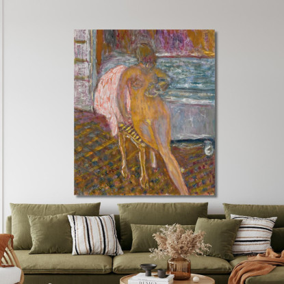 Donna Alla Sua Toilette Pierre Bonnard pbn13 quadro stampato su tela