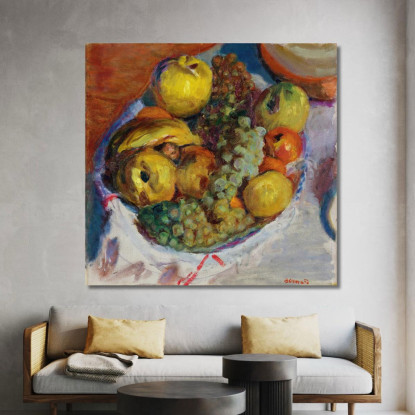 Natura Morta Tre Grappoli D'Uva Pierre Bonnard pbn45 quadro stampato su tela