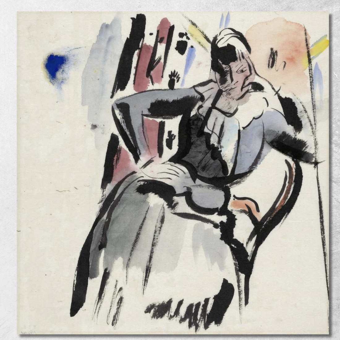 Donna Seduta Rik Wouters rwo45 quadro stampato su tela Donna Seduta Rik Wouters rwo45 quadro stampato su tela
