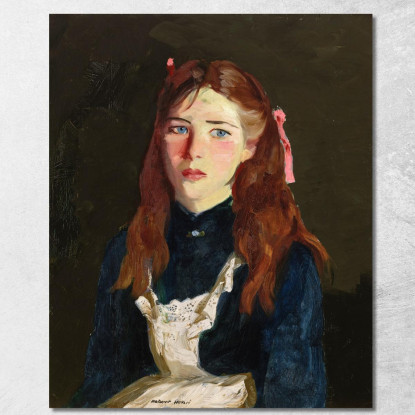 Ragazza Irlandese Robert Henri rhn32 quadro stampato su tela