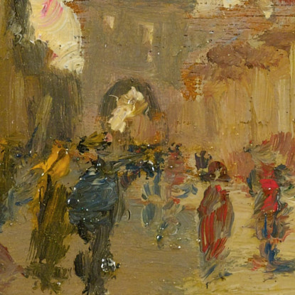 Moret Street Robert Henri rhn46 quadro stampato su tela