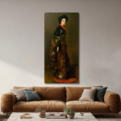 Il Kimono Blu Robert Henri rhn68 quadro stampato su tela