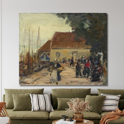 Scena Di Strada Di Volendam Robert Henri rhn73 quadro stampato su tela