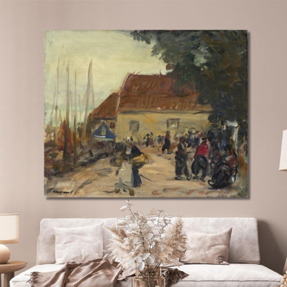 Scena Di Strada Di Volendam Robert Henri rhn73 quadro stampato su tela