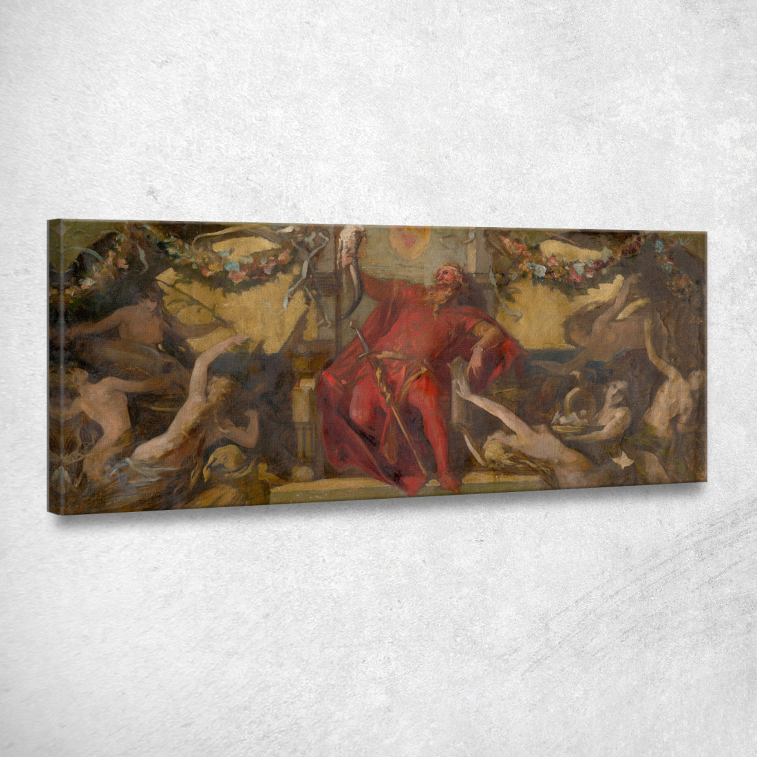 Gambrinus Hans Makart hmk24 quadro stampato su tela Gambrinus Hans Makart hmk24 quadro stampato su tela