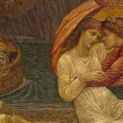 Psiche Riceve La Bara Da Proserpina Sir Edward Coley Burne-Jones ecb53 quadro stampato su tela