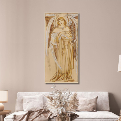 Gli Angeli Dei Domini Della Gerarchia Sir Edward Coley Burne-Jones ecb66 quadro stampato su tela
