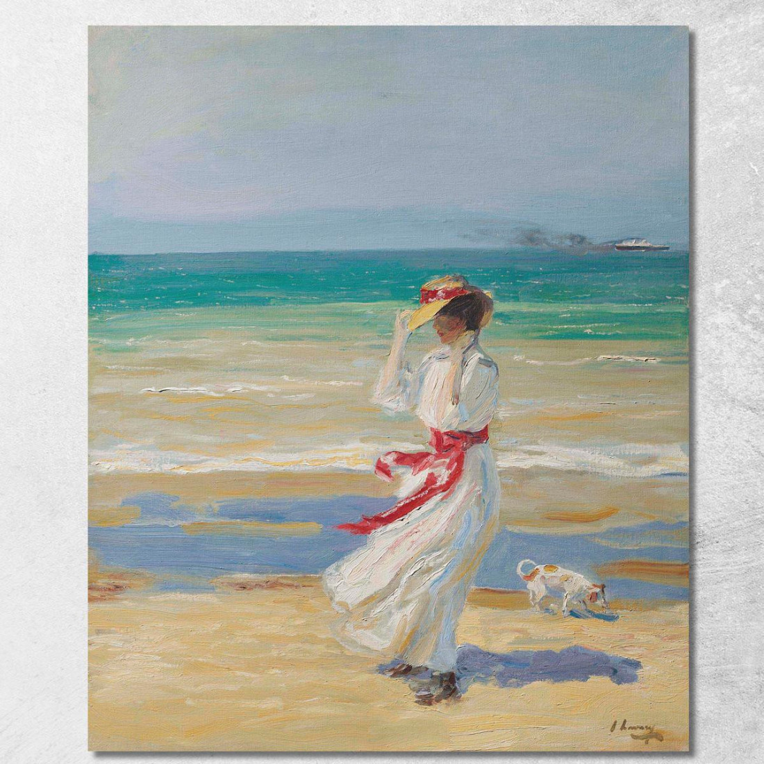 Una Giornata Ventosa Sir John Lavery sjl8 quadro stampato su tela Una Giornata Ventosa Sir John Lavery sjl8 quadro stampato su tela
