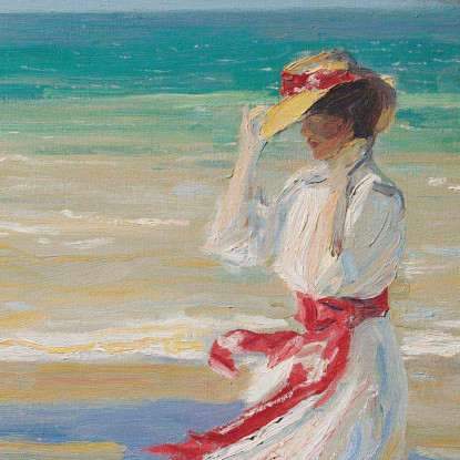 Una Giornata Ventosa Sir John Lavery sjl8 quadro stampato su tela