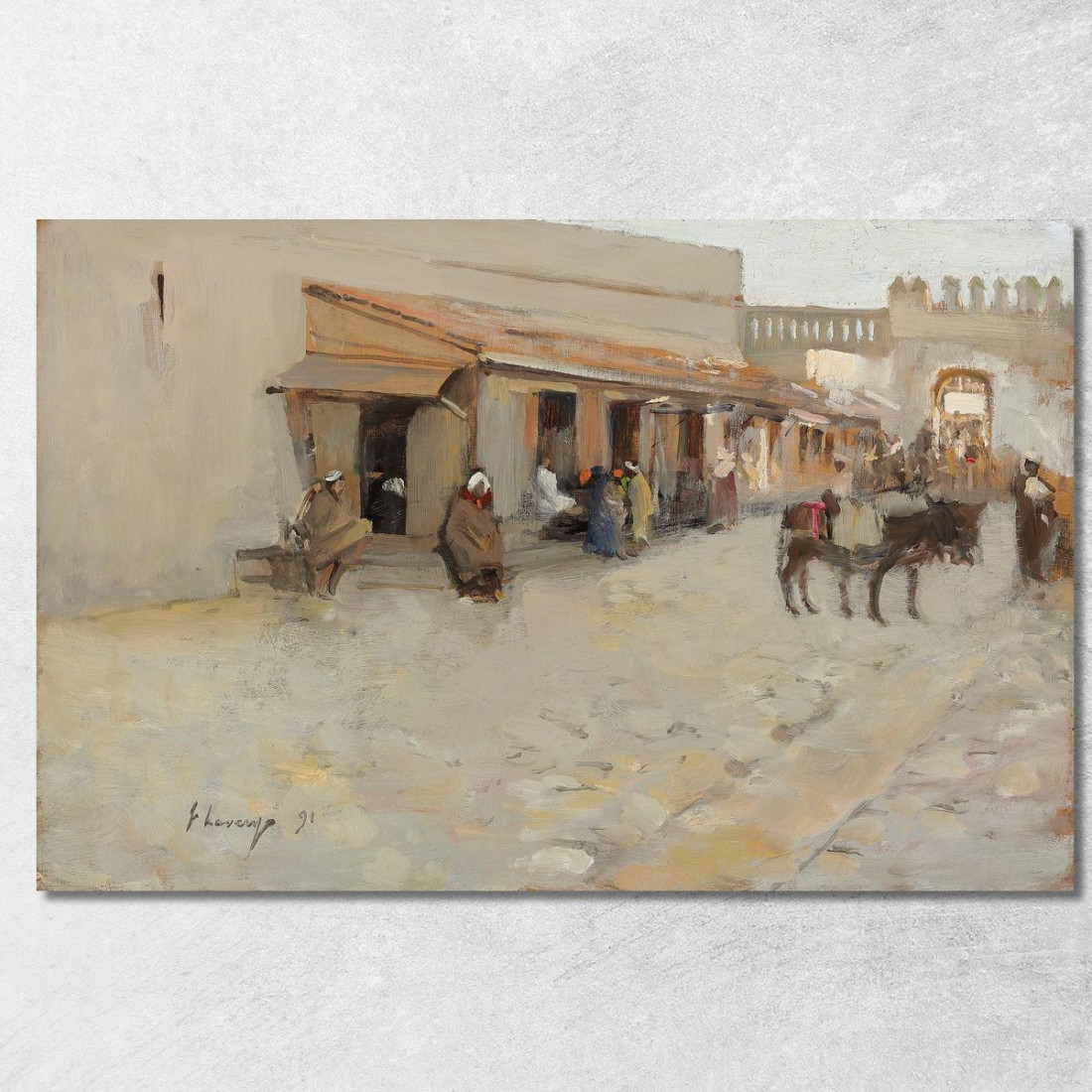 L'Asha Sir John Lavery sjl17 quadro stampato su tela L'Asha Sir John Lavery sjl17 quadro stampato su tela