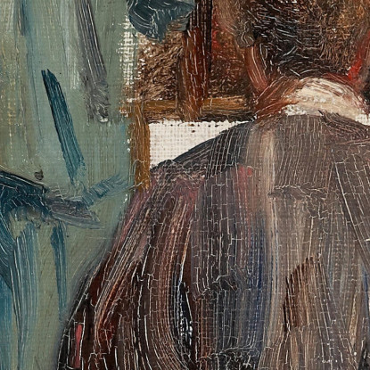 Interno Dello Studio Dell'Artista Sir John Lavery sjl24 quadro stampato su tela