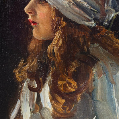 Ritratto Della Figlia Dell'Artista Alice Sir John Lavery sjl39 quadro stampato su tela