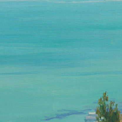 La Baia Di Tunisi Mattina Sir John Lavery sjl45 quadro stampato su tela