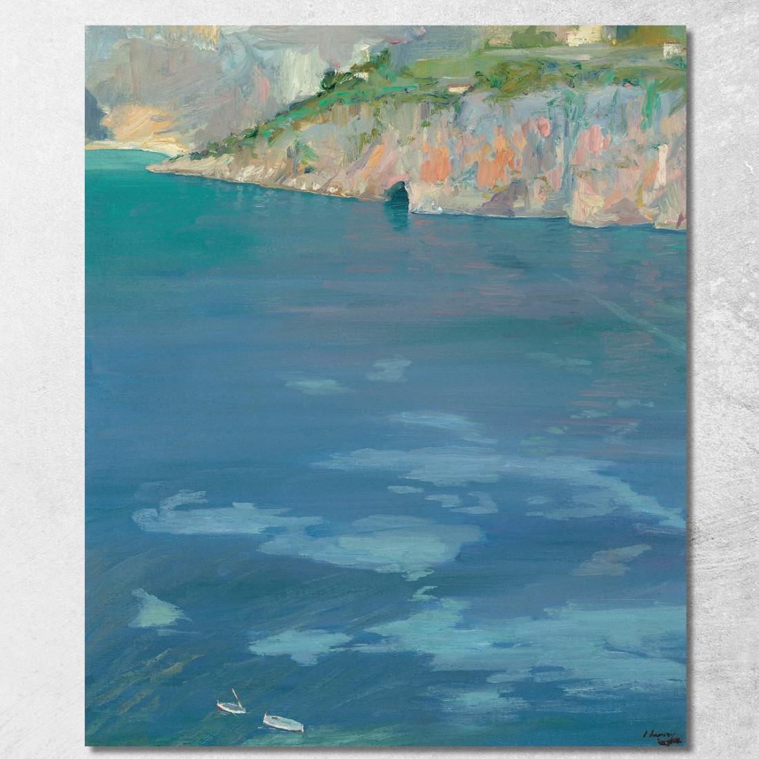 Le Piccole Barche Bianche Cap Ferrat Sir John Lavery sjl53 quadro stampato su tela Le Piccole Barche Bianche Cap Ferrat Sir John Lavery sjl53 quadro stampato su tela