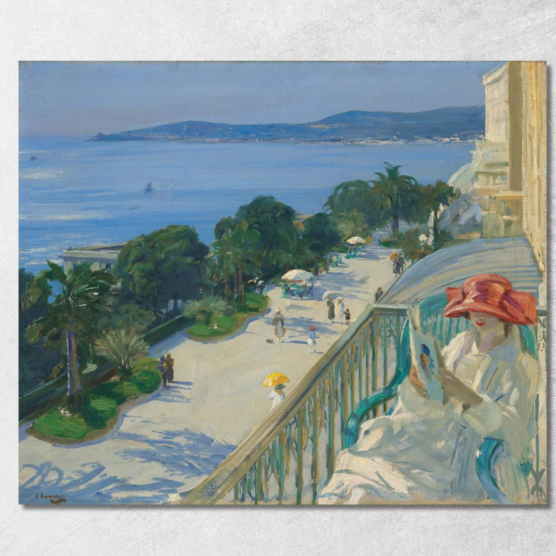 La Terrazza Cap D'Ail Sir John Lavery sjl57 quadro stampato su tela La Terrazza Cap D'Ail Sir John Lavery sjl57 quadro stampato su tela