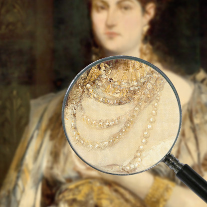 Ritratto Di Henriette Mankiewicz Hans Makart hmk48 quadro stampato su tela