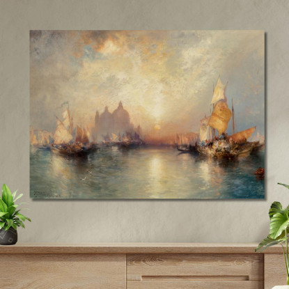 Ingresso Al Canal Grande Venezia 2 Thomas Moran tmr17 quadro stampato su tela
