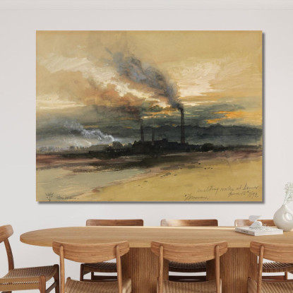Fonderia A Denver Thomas Moran tmr53 quadro stampato su tela