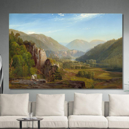 La Sera Della Juniata Thomas Moran tmr67 quadro stampato su tela