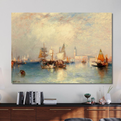 Canal Grande Di Venezia Thomas Moran tmr94 quadro stampato su tela