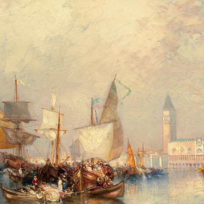 Canal Grande Di Venezia Thomas Moran tmr94 quadro stampato su tela