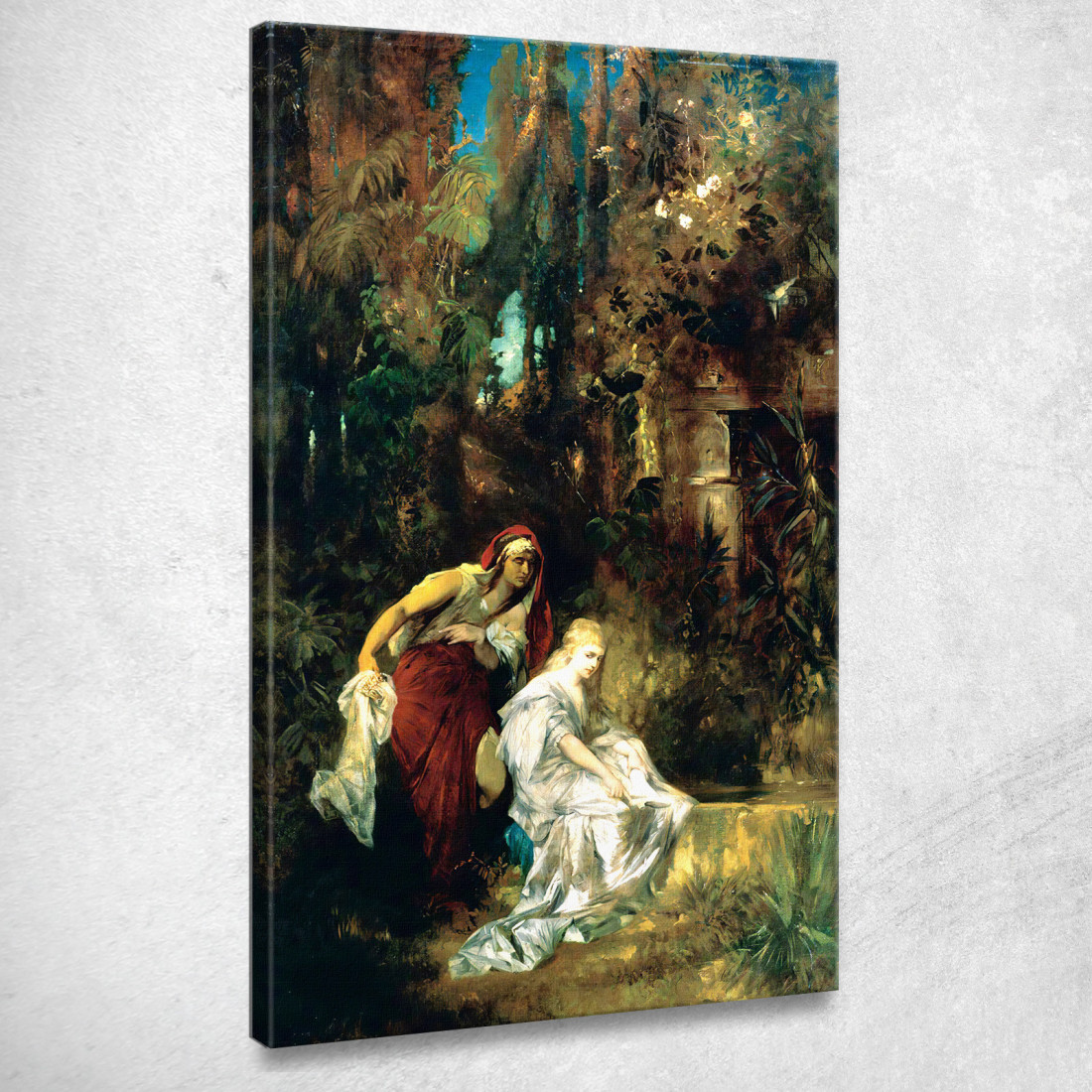 Biancaneve Riceve Il Pettine Avvelenato Hans Makart hmk59 quadro stampato su tela Biancaneve Riceve Il Pettine Avvelenato Hans Makart hmk59 quadro stampato su tela