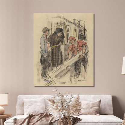 Pettegolezzi Théophile Alexandre Steinlen tas23 quadro stampato su tela