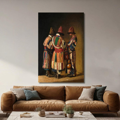 Dervisci In Abiti Festivi Vasily Vereshchagin vvr18 quadro stampato su tela
