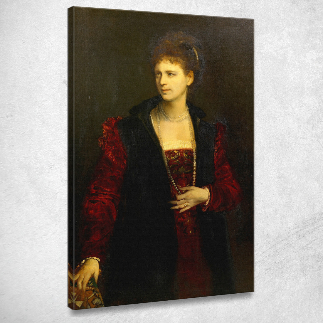L'Attrice Zerline Gabillon Hans Makart hmk71 quadro stampato su tela L'Attrice Zerline Gabillon Hans Makart hmk71 quadro stampato su tela